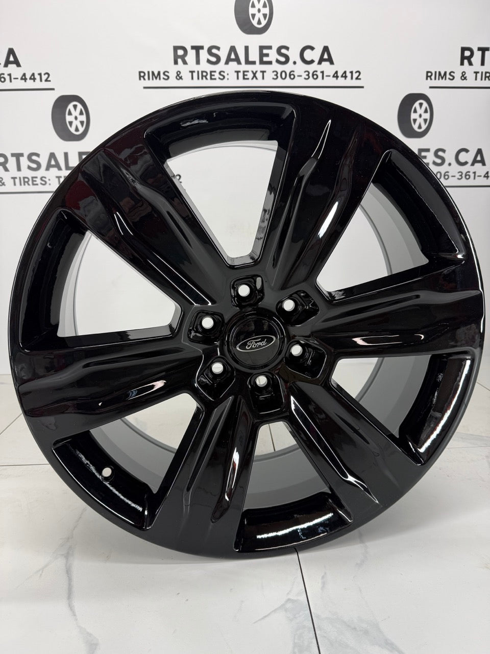 22x9 Replica F-150 Platinum Rims Gloss Black 6x135