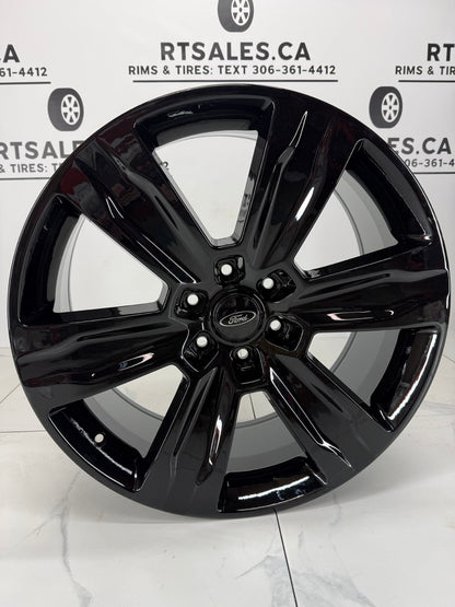 22x9 Replica F-150 Platinum Rims Gloss Black 6x135