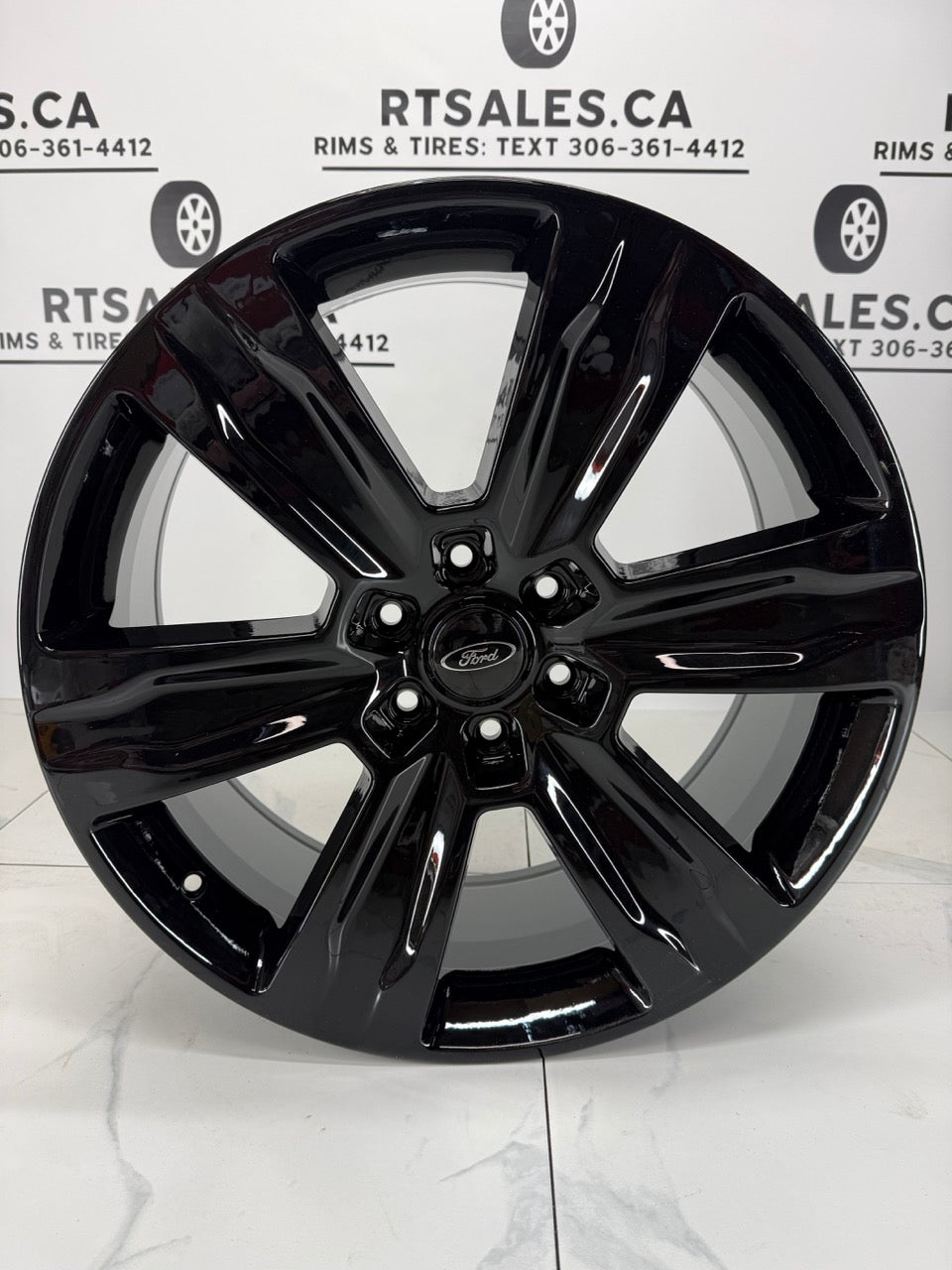 22x9 Replica F-150 Platinum Rims Gloss Black 6x135
