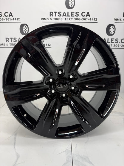22x9 Replica F-150 Platinum Rims Gloss Black 6x135