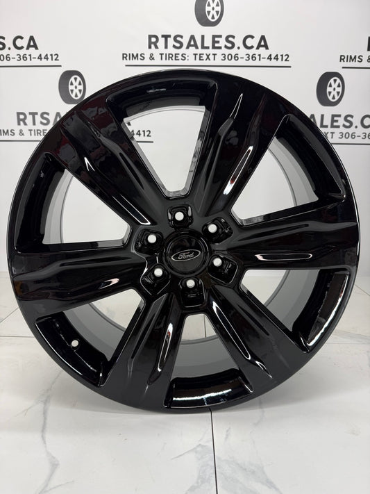 22x9 Replica F-150 Platinum Rims Gloss Black 6x135