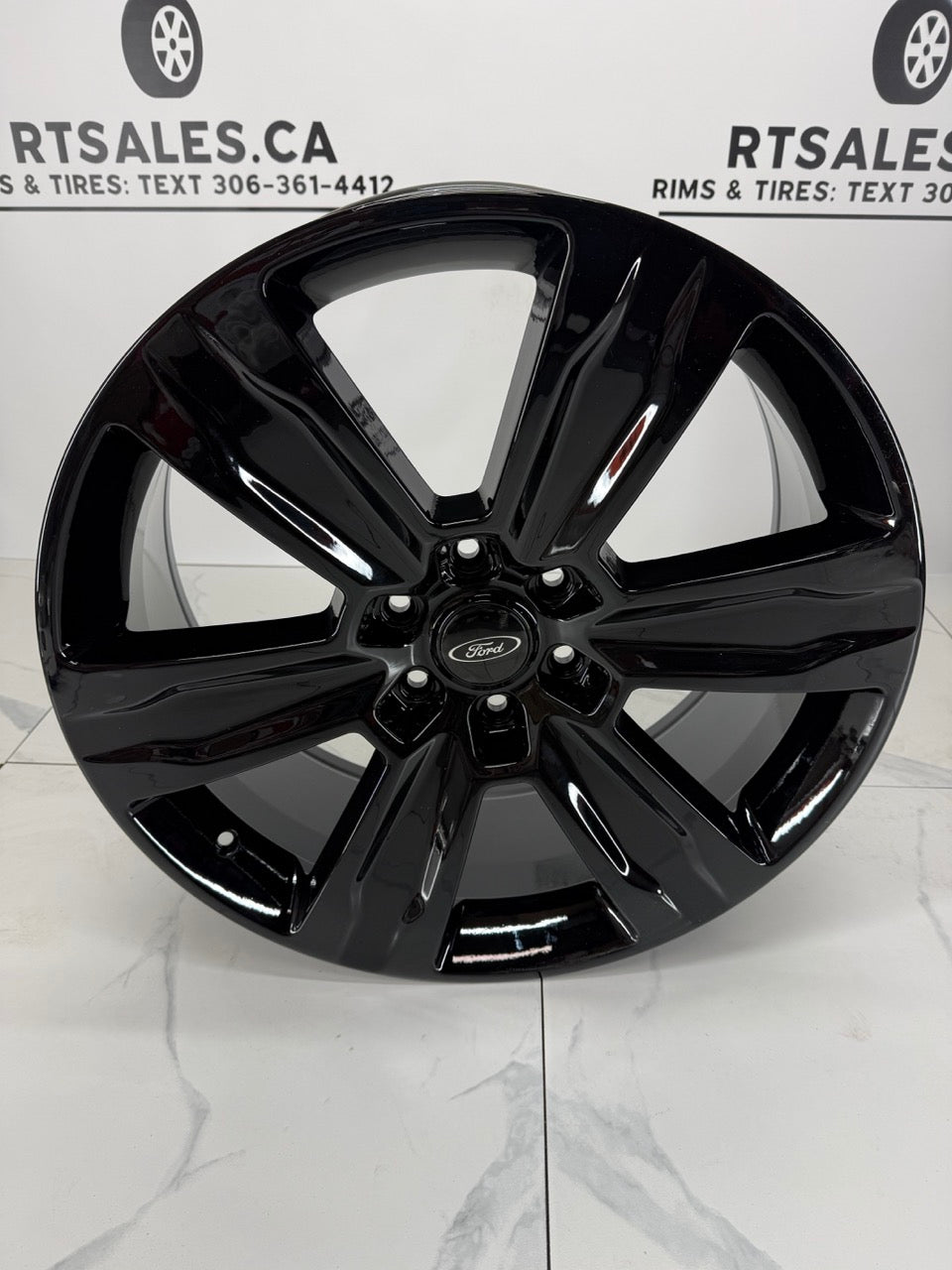 22x9 Replica F-150 Platinum Rims Gloss Black 6x135