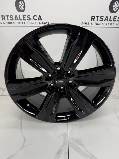 22x9 Replica F-150 Platinum Rims Gloss Black 6x135