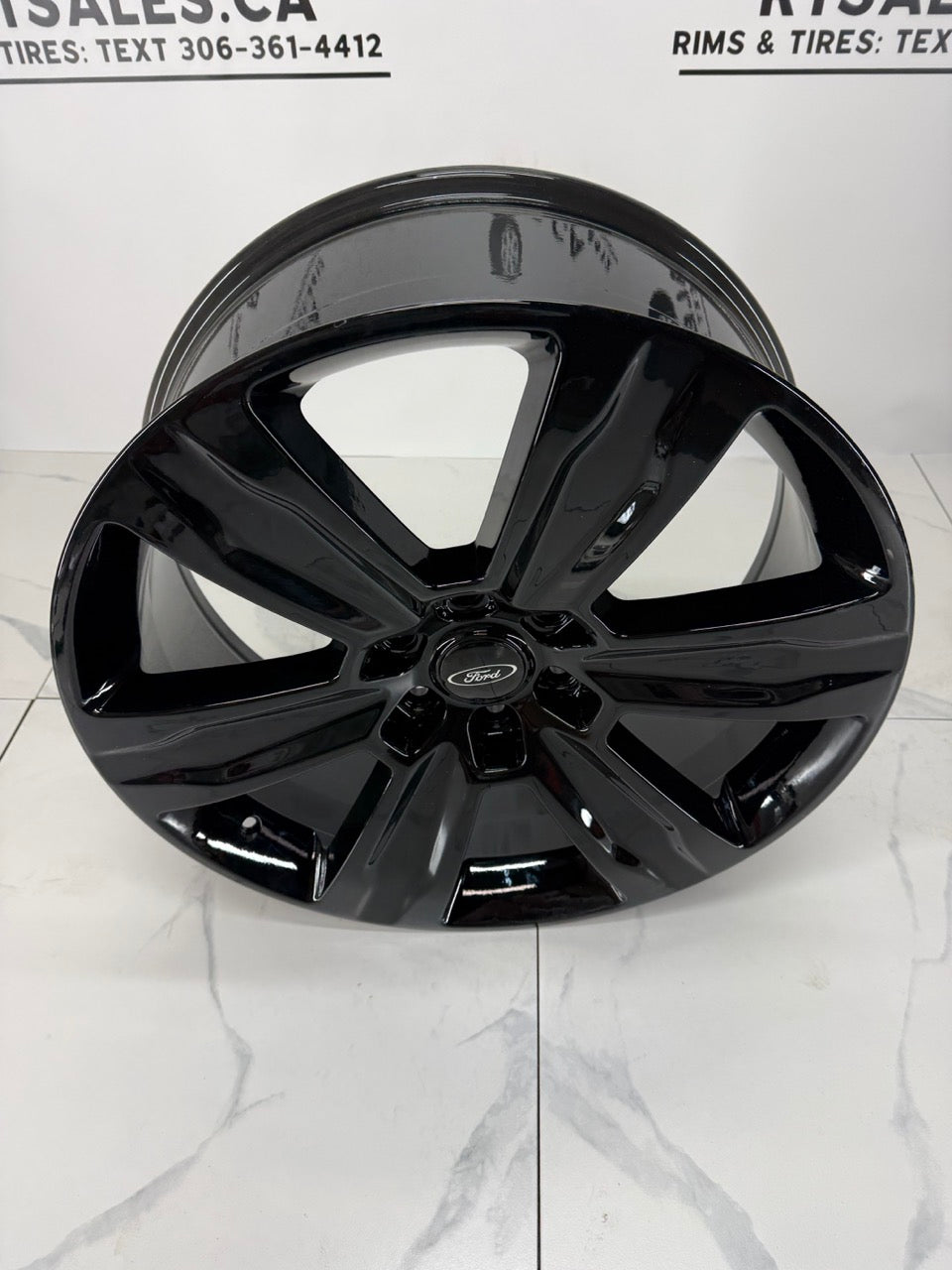 22x9 Replica F-150 Platinum Rims Gloss Black 6x135