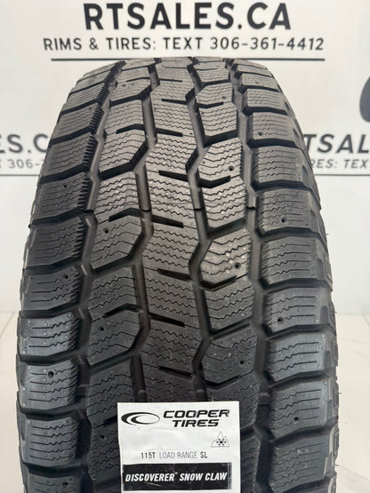 275/65/18 Cooper DISCOVERER SNOW CLAW Studdable Winter Tires