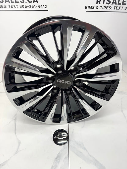 6×139.7 Black Polished 355 Replica Rims – 20", 22", 24"