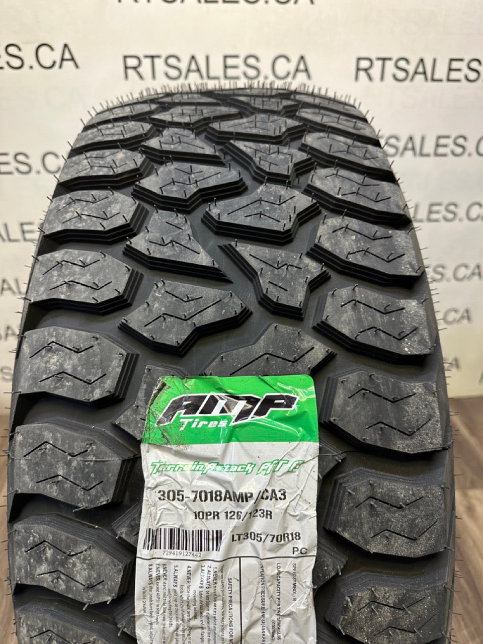 LT 305/70/18 Amp TERRRAIN ATTACK A/T E All Season Tires