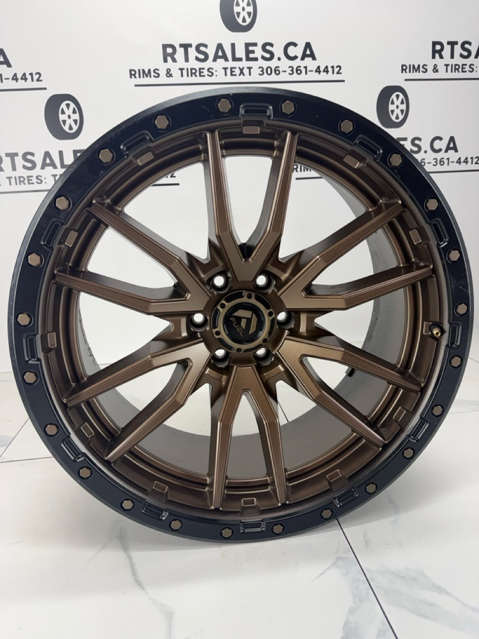 22x10 Fuel Rebel Bronze Rims 6x135 (Used)