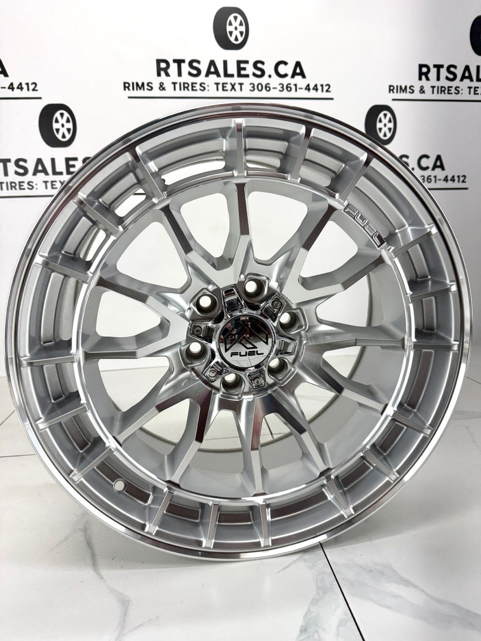 20x9 Fuel Revolt Machined Rims 6x135