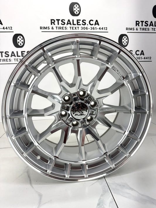20x9 Fuel Revolt Machined Rims 6x135