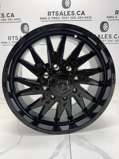 8x170 TIS 547 Gloss Black Rims 20"