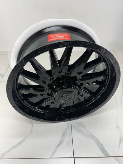 8x180 TIS 547 Gloss Black Rims 20"