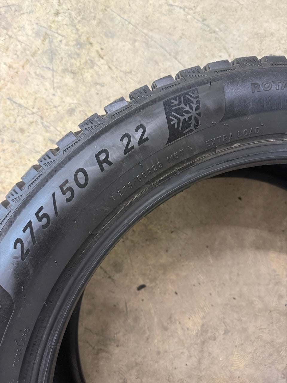 275/50/22 Michelin X-ICE North Factory Studded Winter Tires (takeoffs)