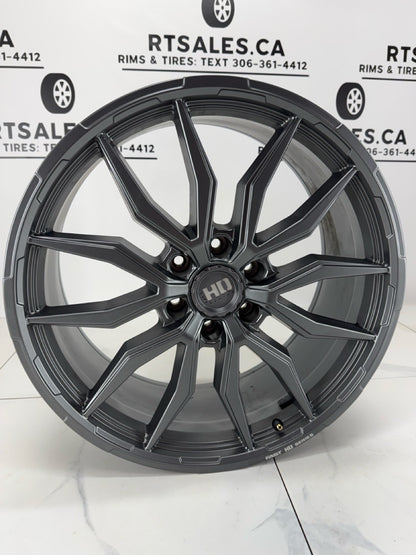 22x9.5 Fast Grit Gunmetal Rims 6x135 (Takeoffs)
