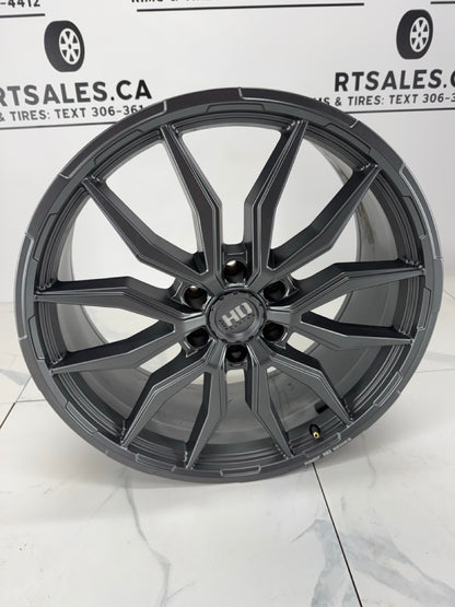 22x9.5 Fast Grit Gunmetal Rims 6x135 (Takeoffs)