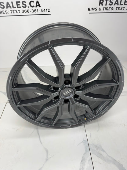 22x9.5 Fast Grit Gunmetal Rims 6x135 (Takeoffs)