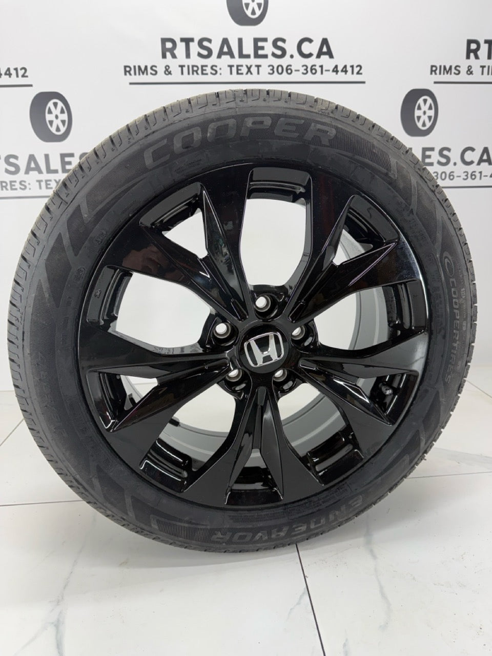 Cooper All Season Tires on 17" Replica Rims  Honda / Acura 5x114.3