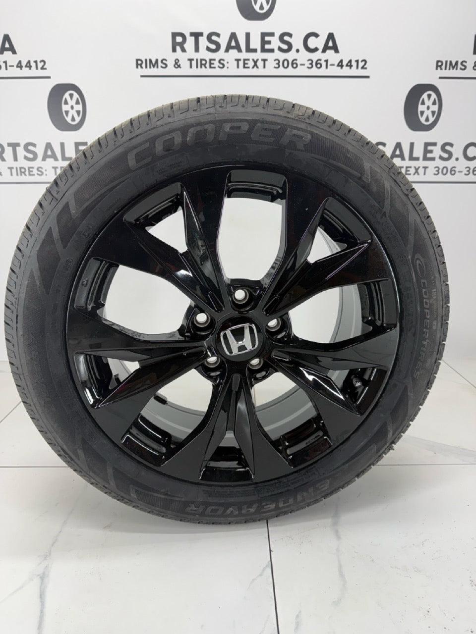 Cooper All Season Tires on 17" Replica Rims  Honda / Acura 5x114.3