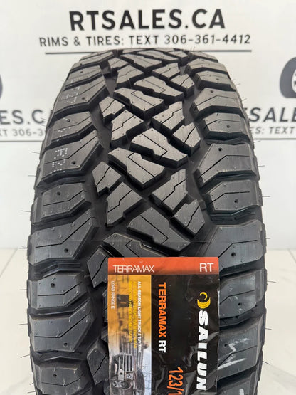 Sailun RT All Weather Tires on 18" Fuel Maverick Rims 8x165