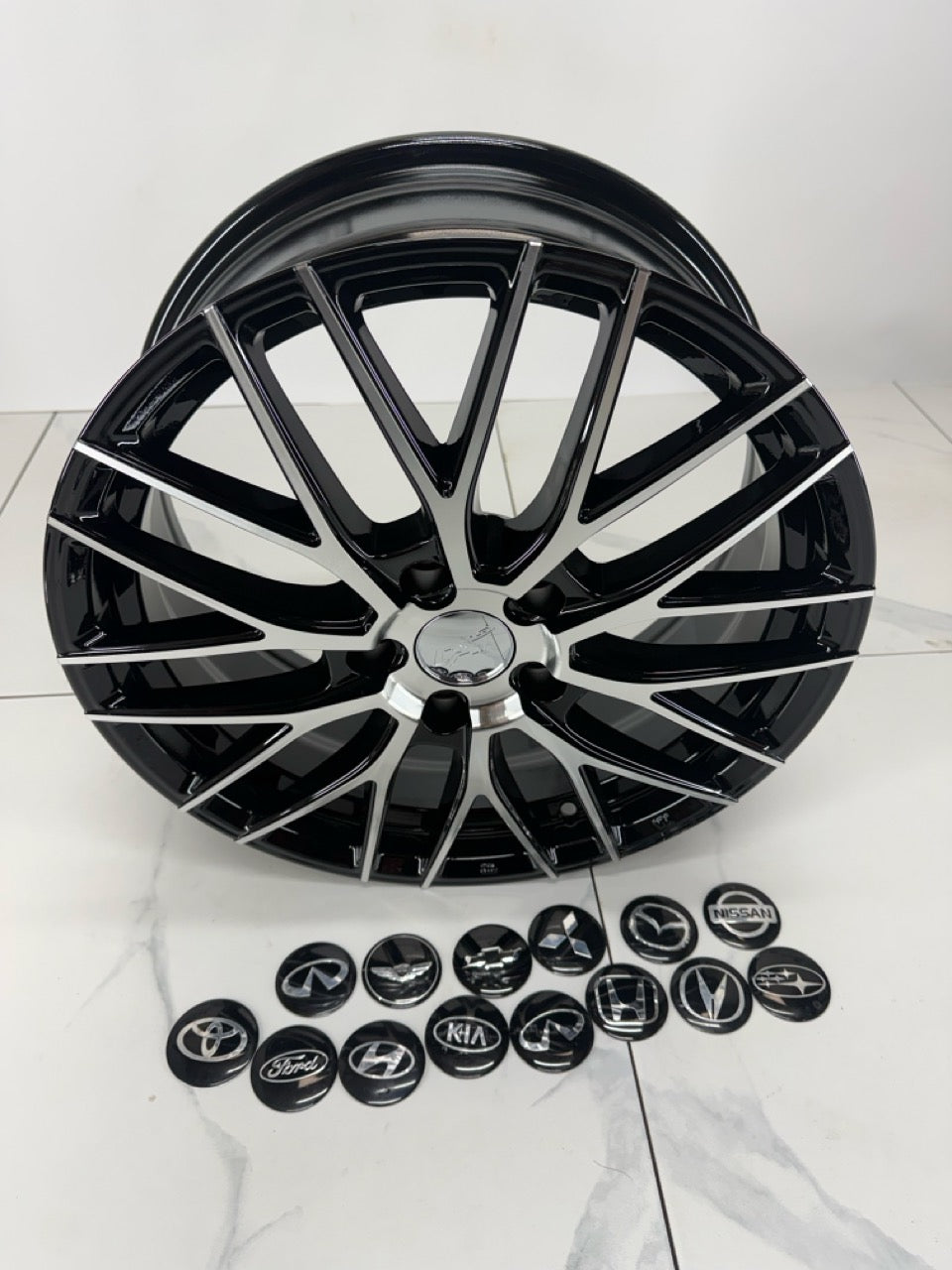 5x114.3 Dai Rims Gloss Black Machined - 17", 19"