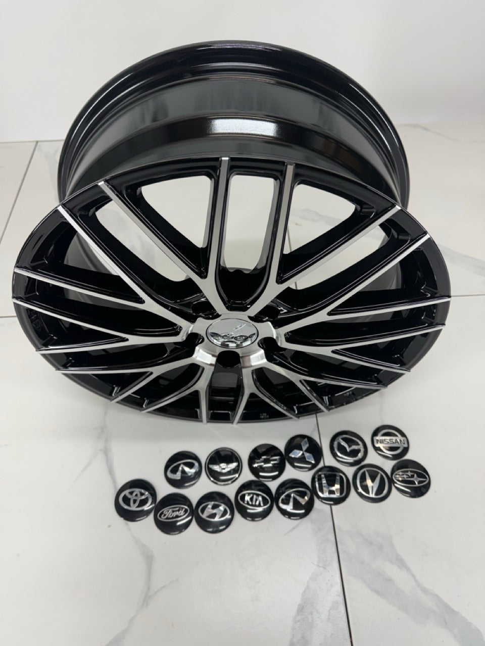 5x114.3 Dai Rims Gloss Black Machined - 17", 19"