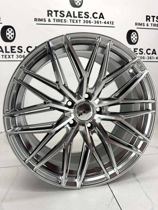 18x8.5 SW20 Silver with Machined Face Rims