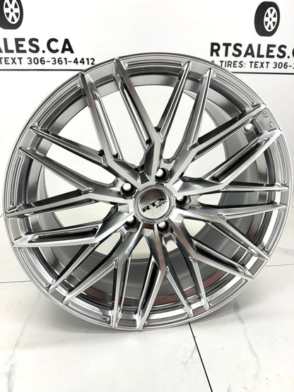 18x8.5 SW20 Silver with Machined Face Rims