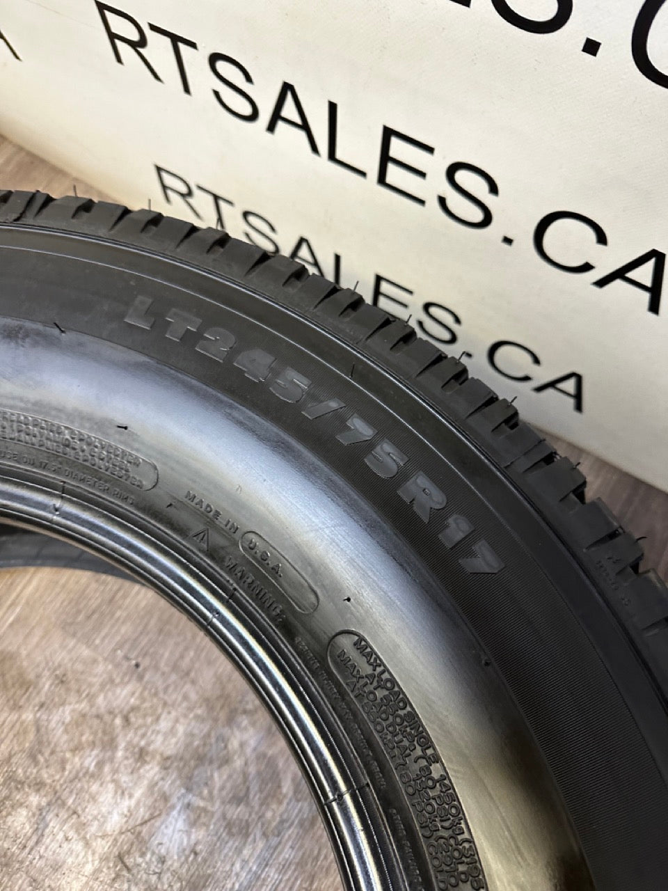 LT 245/75/17 Michelin LTX AT2 E All Season Tires (Takeoffs)