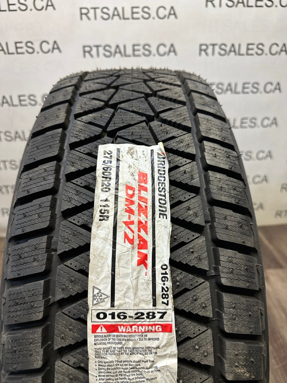 275/60/20 Bridgestone Winter tires on rims Ford F-150 20 inch