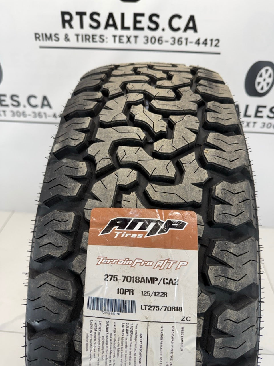 275/70/18 tires 18x9 Fast HD Menace Rims 8x180