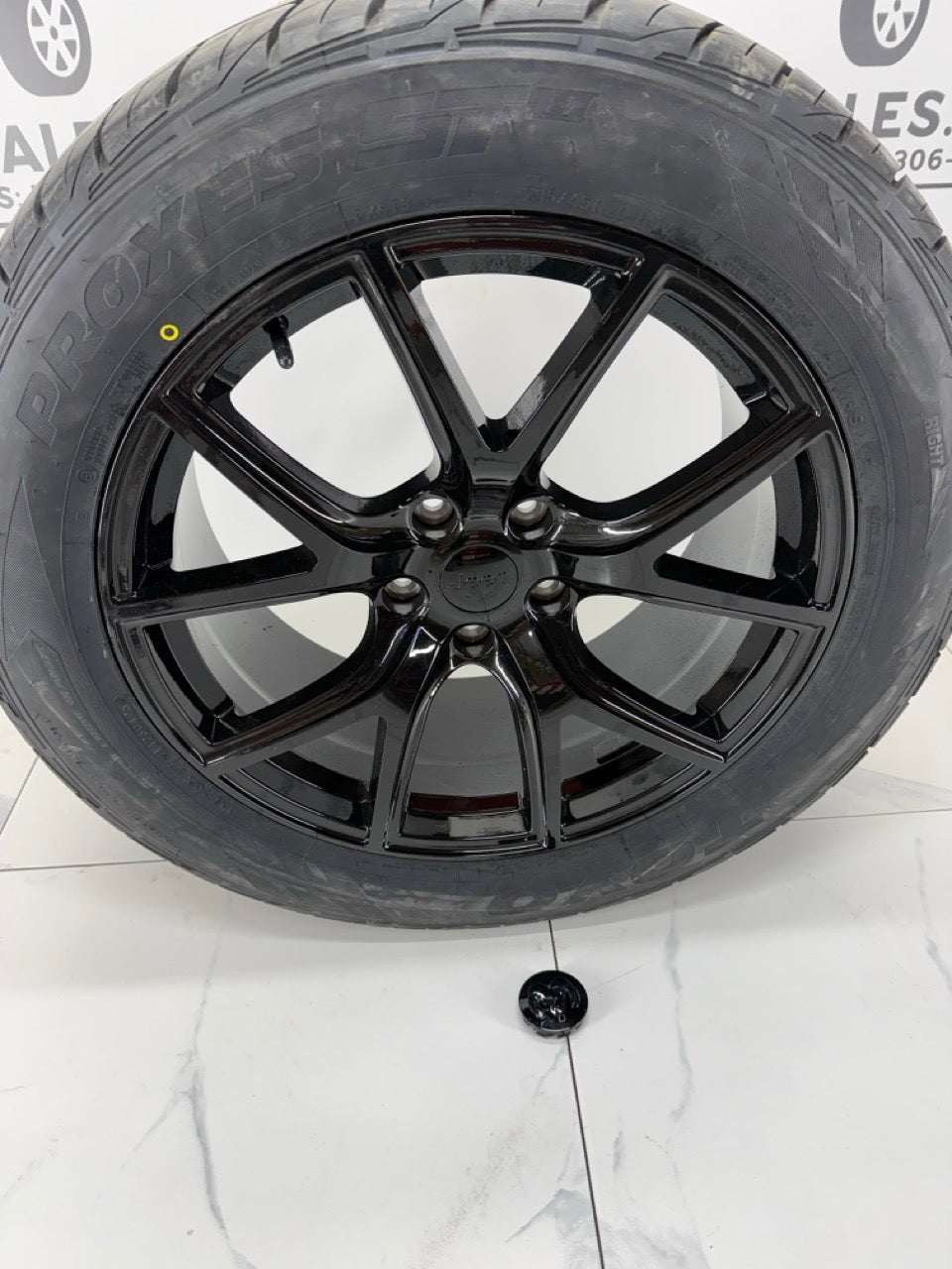 295/45/20 Toyo Proxes All Season Tires on 20" Jeep Replica Rims 5x127