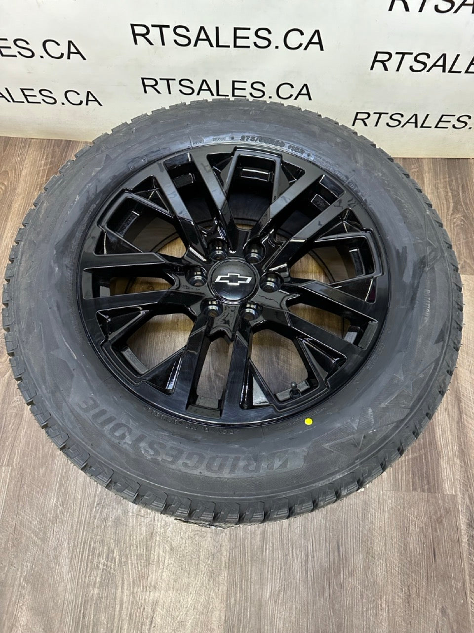 275/60/20 Bridgestone Winter tires on rims Chevy GMC 1500