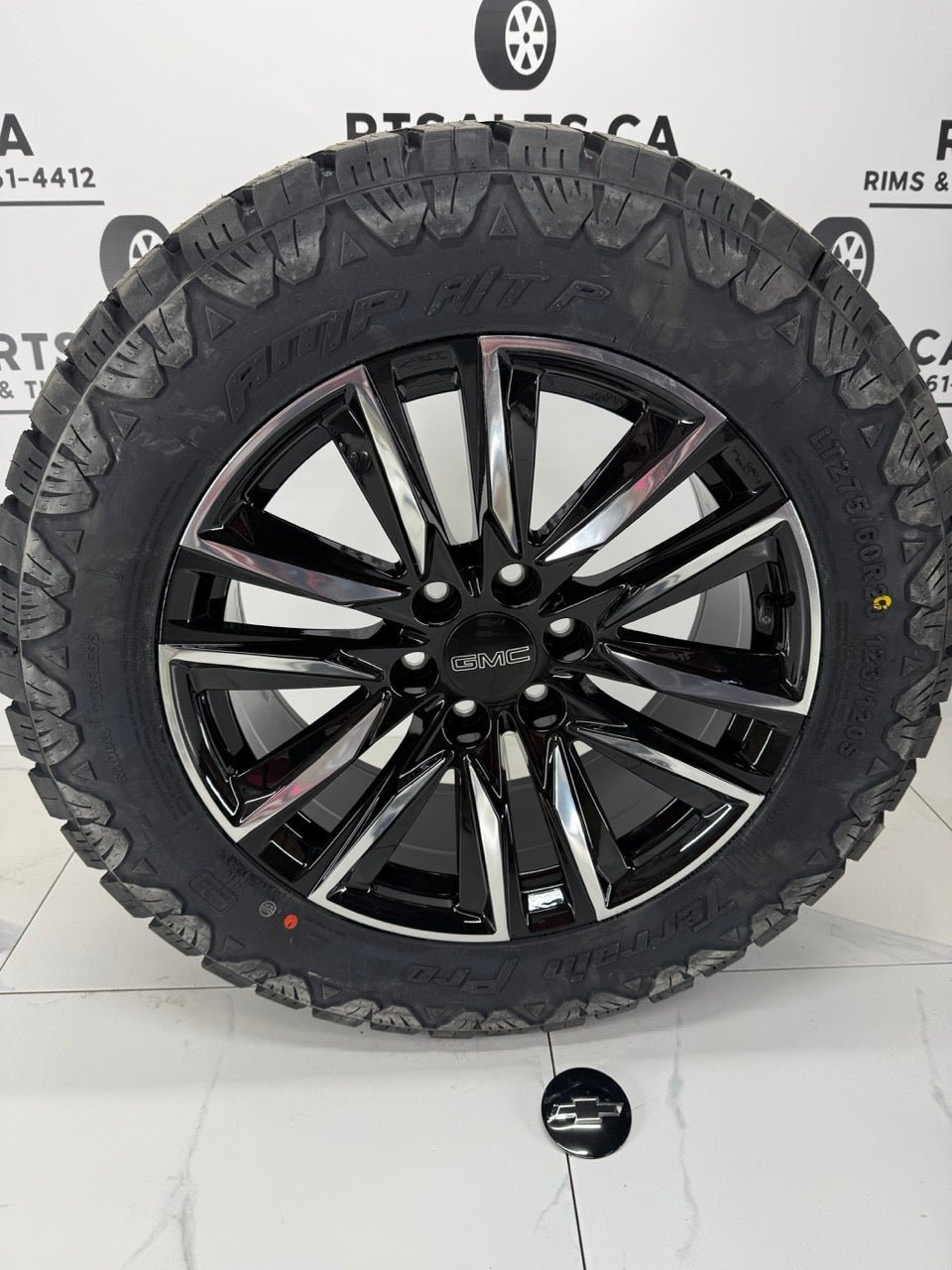 LT AMP Pro All Terrain Tires on 20" Rims 6x139.7