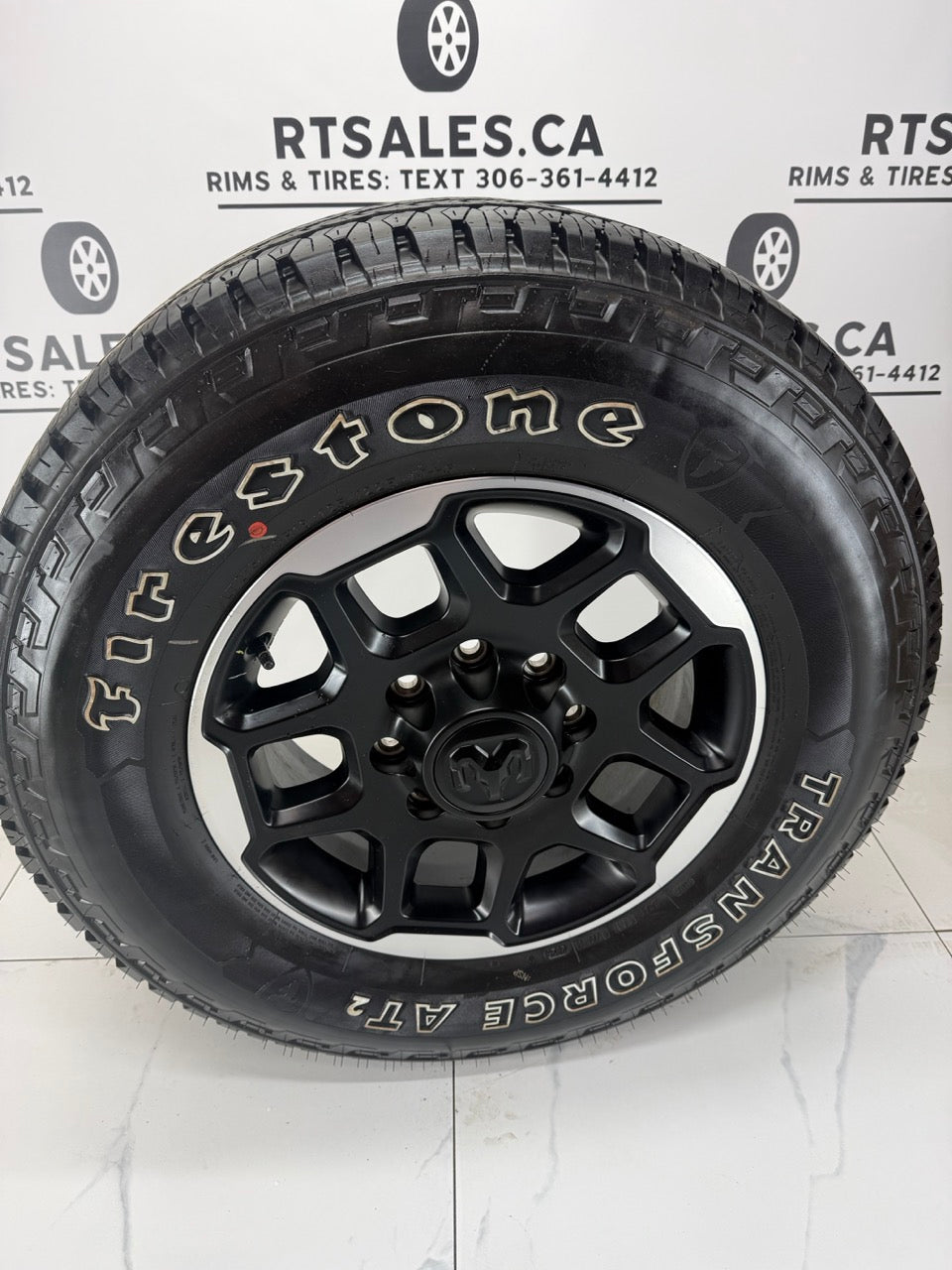 LT 275/70/18 Firestone tires Dodge Ram 2500 3500 rims / 8x165 (Takeoffs)