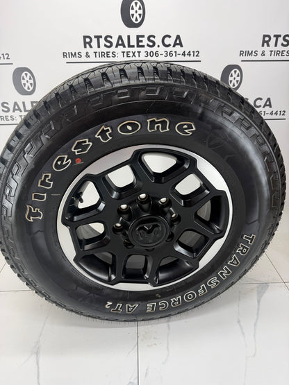 LT 275/70/18 Firestone tires Dodge Ram 2500 3500 rims / 8x165 (Takeoffs)
