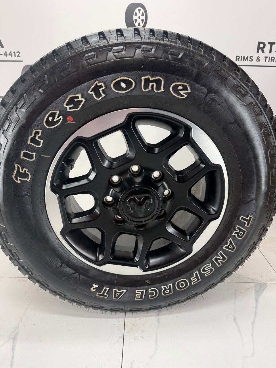 LT 275/70/18 Firestone tires Dodge Ram 2500 3500 rims / 8x165 (Takeoffs)