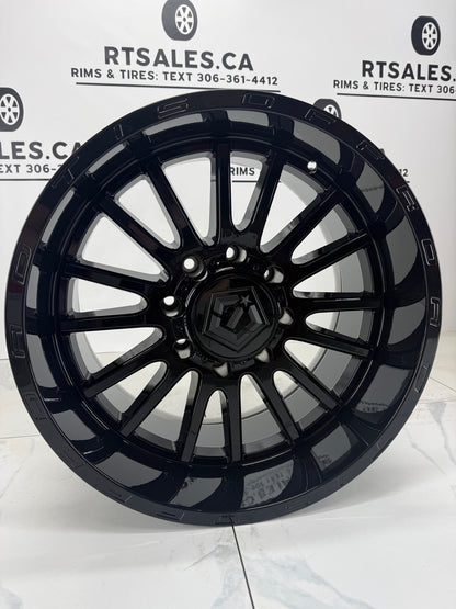 8x165 TIS 567 Gloss Black Rims 20", 22"