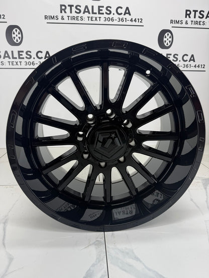 8x165 TIS 567 Gloss Black Rims 20", 22"