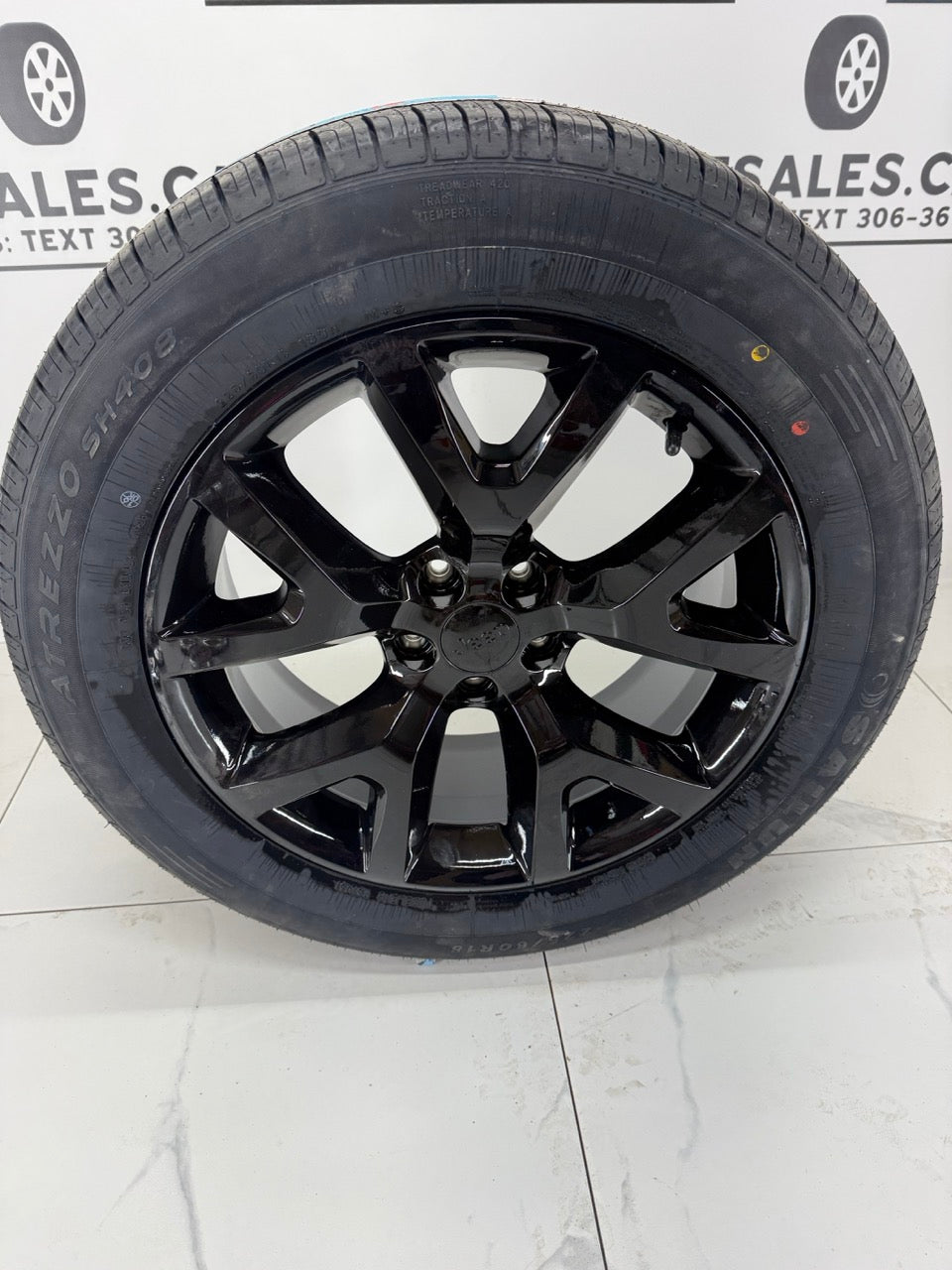 225/60R18 All season Tires on 18" Jeep Rims 5x110