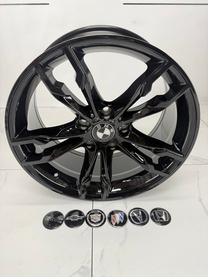 18x8  Rims 5x120 Gloss black R165
