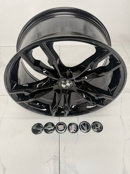 18x8  Rims 5x120 Gloss black R165