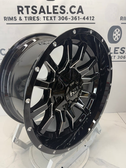 20x10 Fast HD Traxx Rims 8x180