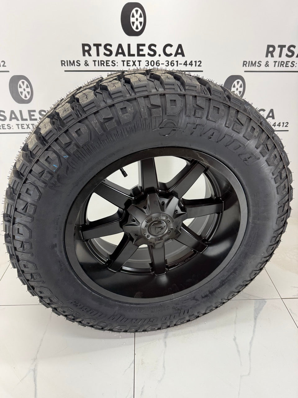 35x12.5x20 Haida M/T All Weather Tires on 20" Rims 8x165