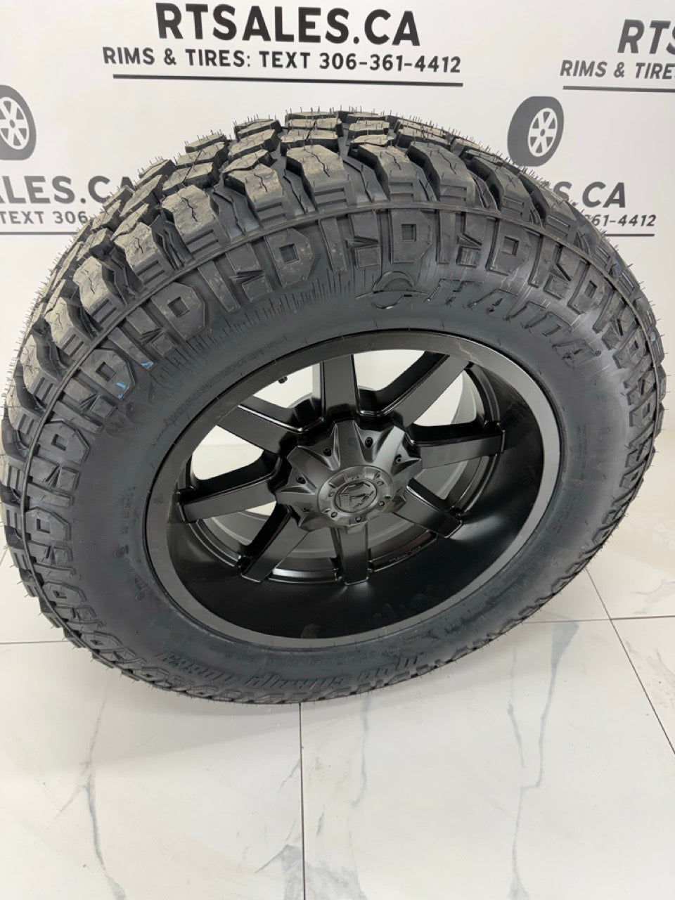35x12.5x20 Haida M/T All Weather Tires on 20" Rims 8x165