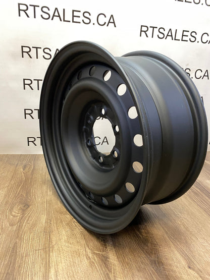 17x7 Black Steel rims 6x139