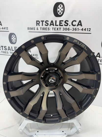 22x10 Fuel Blitz Rims 6x135