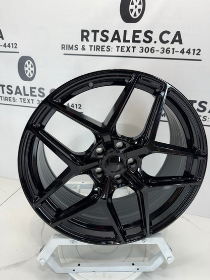20X8.5 RUF552 Rims 5x114.3 Gloss Black