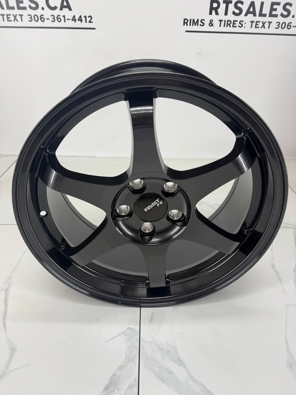 Fast FC09 Metallic Gunmetal Rims - 17", 18"