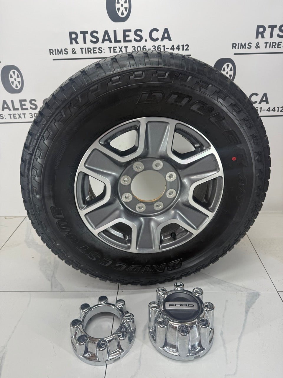 LT 275/70/18 Bridgestone Tires F250 F350 Rims 8x170 (Takeoffs)