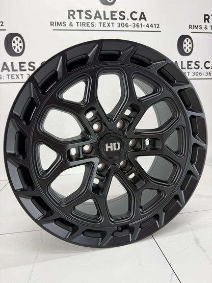 6x135, 6x139 Satin Black Phantom Rims 18", 20", 22"
